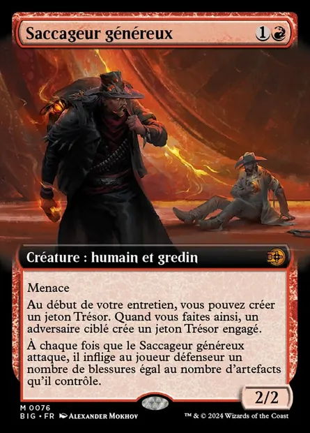 Saccageur généreux, carte Magic BIG 76 — extension The Big Score