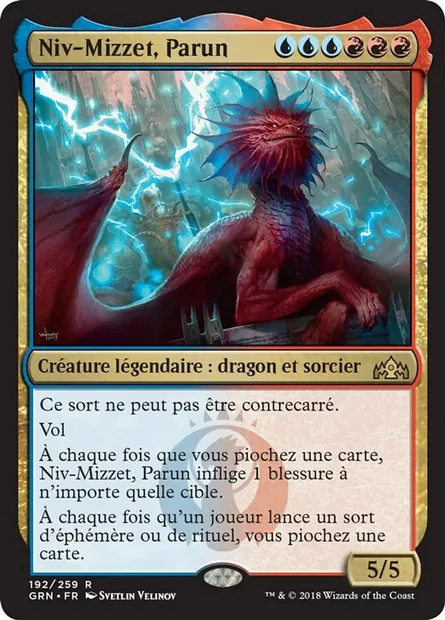 Niv-Mizzet, Parun, carte Magic GRN 192 — extension Les Guildes de Ravnica