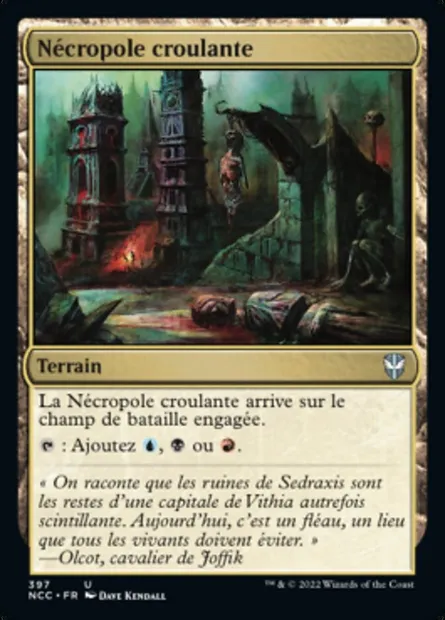 Nécropole croulante, carte Magic NCC 397 — extension New Capenna Commander
