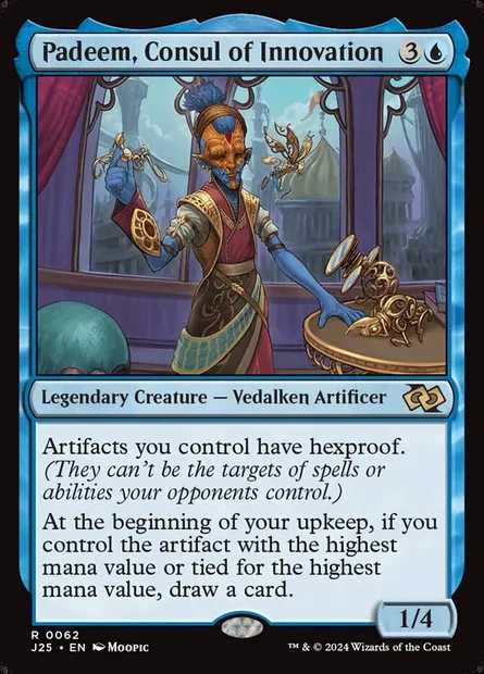 Padeem, Consul of Innovation, Magic card J25 62 — Foundations Jumpstart set