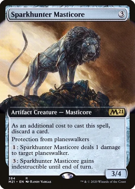 Sparkhunter Masticore, Magic card M21 384 — Core Set 2021 set