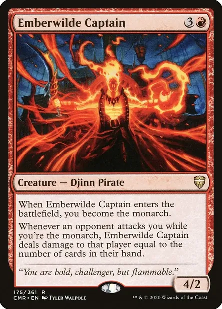 Emberwilde Captain, Magic card CMR 175 — Commander Legends set