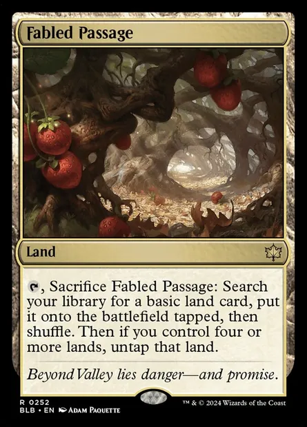 Fabled Passage, Magic card BLB 252 — Bloomburrow set