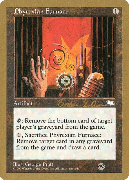 Fourneau phyrexian, carte Magic WC98 bs155sb — extension World Championship Decks 1998