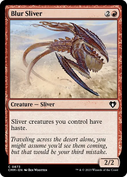 Blur Sliver, Magic card CMM 873 — Commander Masters set