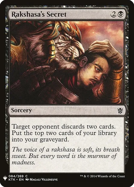 Secret du rakshasa, carte Magic PLST KTK-84 — extension The List