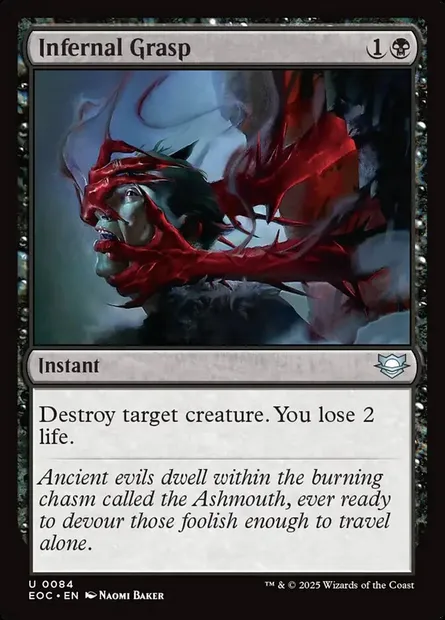 Infernal Grasp, Magic card EOC 84 — Edge of Eternities Commander set