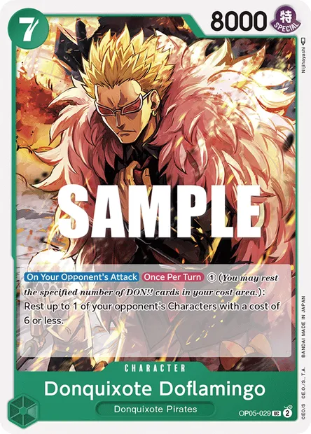Don Quijote Doflamingo, carte One Piece OP05-029 — extension AWAKENING OF THE NEW ERA