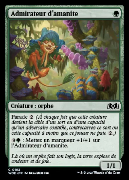 Admirateur d'amanite, carte Magic WOE 192 — extension Wilds of Eldraine