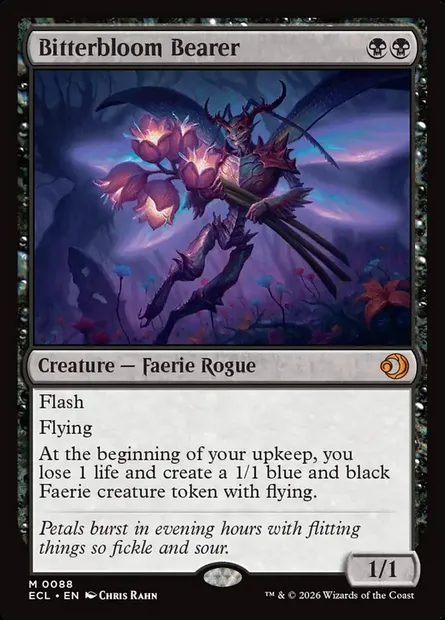 Bitterbloom Bearer, Magic card ECL 88 — Lorwyn Eclipsed set