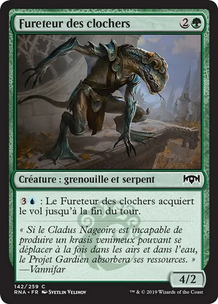 Fureteur des clochers, carte Magic RNA 142 — extension L'allégeance de Ravnica