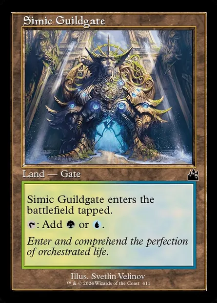 Simic Guildgate, Magic card RVR 411 — Ravnica Remastered set