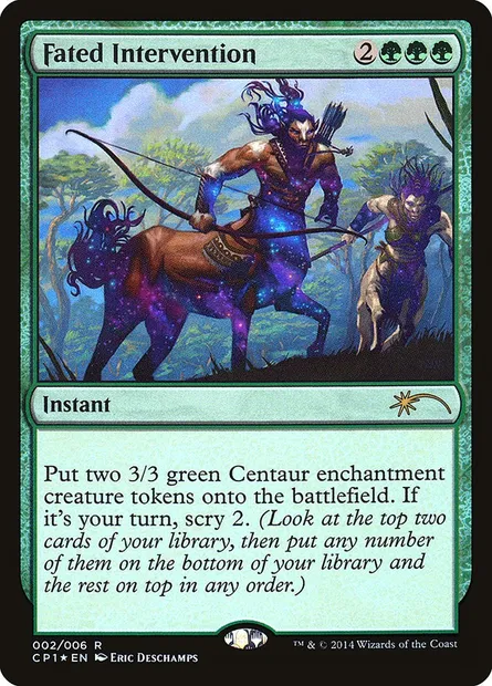 Fated Intervention, Magic card CP1 2 — Magic 2015 Clash Pack set