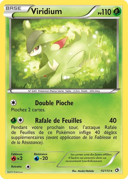 Viridium, carte Pokémon LTR 15 — extension Legendary Treasures