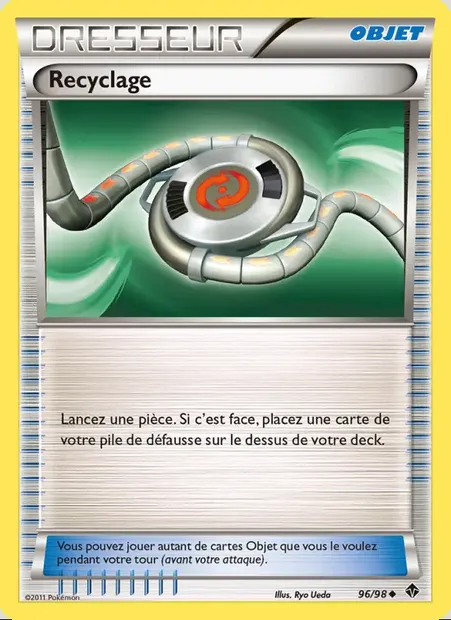 Recyclage, carte Pokémon EPO 96 — extension Pouvoirs Émergents