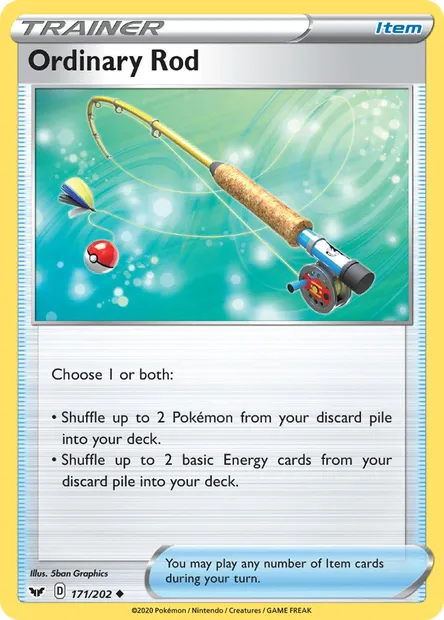 Ordinary Rod, Pokémon card SSH 171 — Sword & Shield set