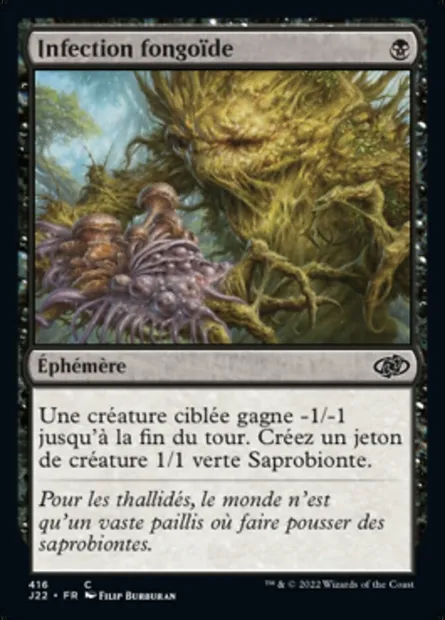 Infection fongoïde, carte Magic J22 416 — extension Jumpstart 2022