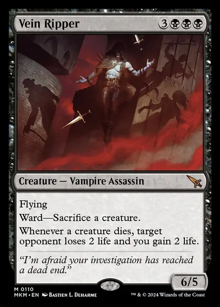 Vein Ripper, Magic card MKM 110 — Murders at Karlov Manor set