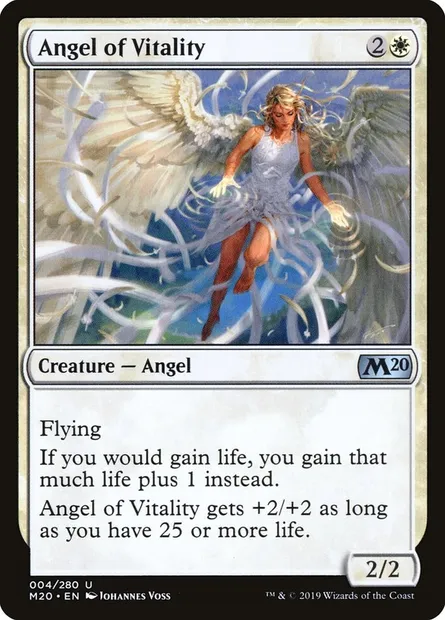 Angel of Vitality, Magic card M20 4 — Core Set 2020 set