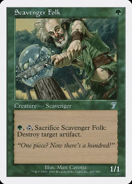 Scavenger Folk, Magic card 7ED 267 — Seventh Edition set