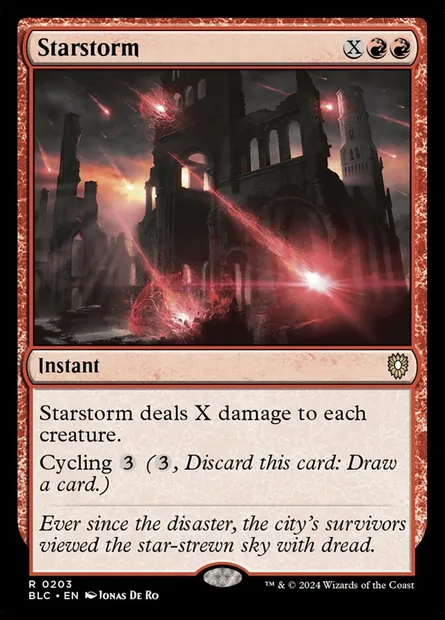 Starstorm, Magic card BLC 203 — Bloomburrow Commander set