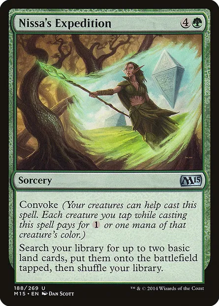 Nissa's Expedition, Magic card M15 188 — Magic 2015 set