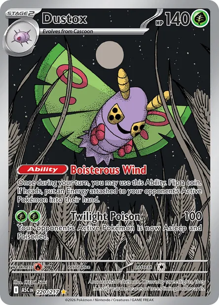 Dustox, Pokémon card ASC 220 — Ascended Heroes set