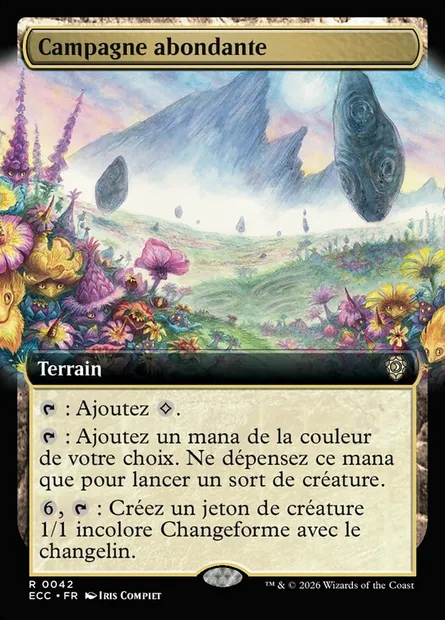 Campagne abondante, carte Magic ECC 42 — extension Lorwyn Eclipsed Commander