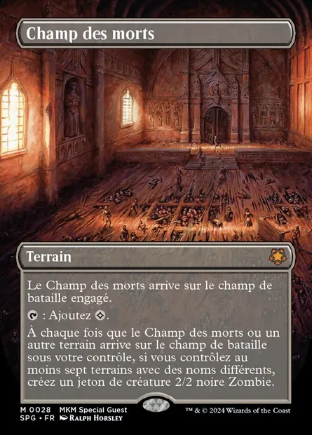 Champ des morts, carte Magic SPG 28 — extension Special Guests