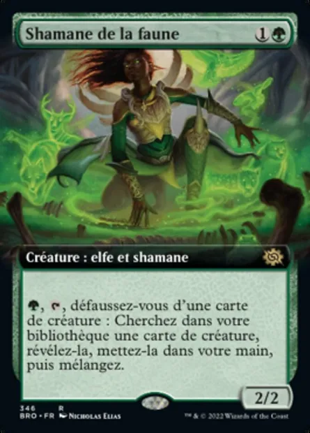 Shamane de la faune, carte Magic BRO 346 — extension La Guerre Fratricide