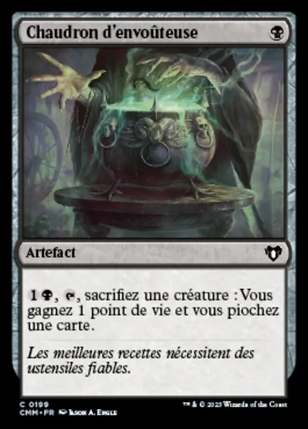 Chaudron d'envoûteuse, carte Magic CMM 199 — extension Commander Masters