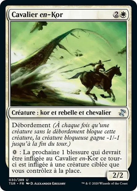 Cavalier en-Kor, carte Magic TSR 30 — extension Spirale Temporelle Remastered