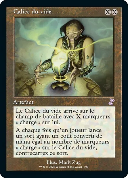 Calice du vide, carte Magic TSR 390 — extension Spirale Temporelle Remastered