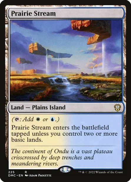 Prairie Stream, Magic card DMC 225 — Dominaria United Commander set