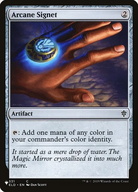 Arcane Signet, Magic card PLST ELD-331 — The List set