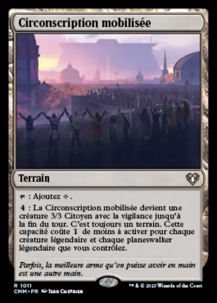 Circonscription mobilisée, carte Magic CMM 1011 — extension Commander Masters