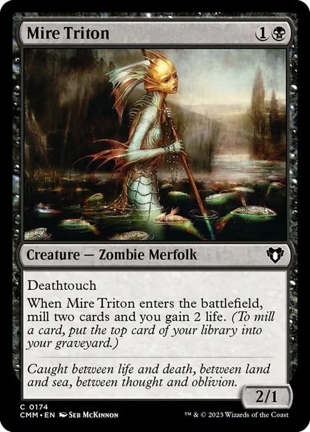 Mire Triton, Magic card CMM 174 — Commander Masters set