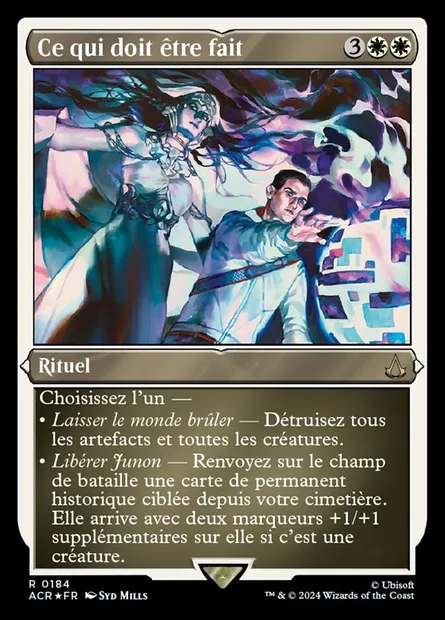 Ce qui doit être fait, carte Magic ACR 184 — extension Assassin's Creed