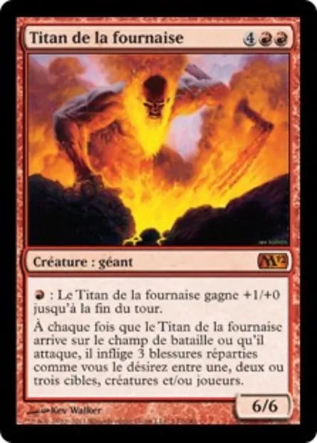 Titan de la fournaise, carte Magic M12 147 — extension Magic 2012