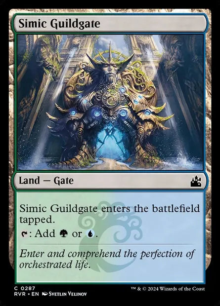 Simic Guildgate, Magic card RVR 287 — Ravnica Remastered set