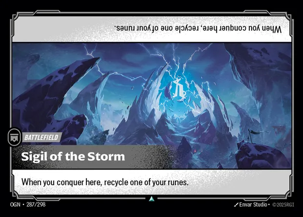 Sigil of the Storm, carte Riftbound OGN 287 — extension Origins