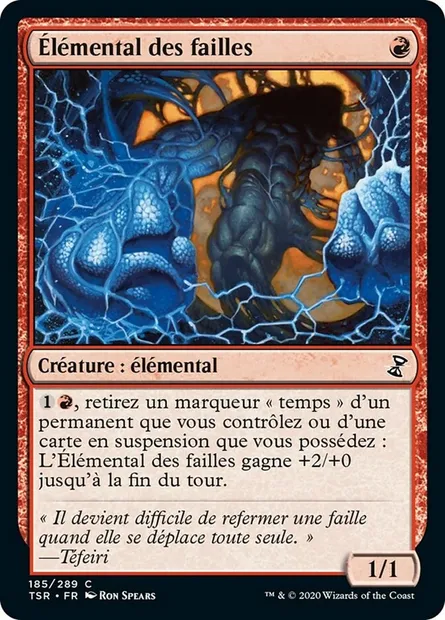 Élémental des failles, carte Magic TSR 185 — extension Spirale Temporelle Remastered