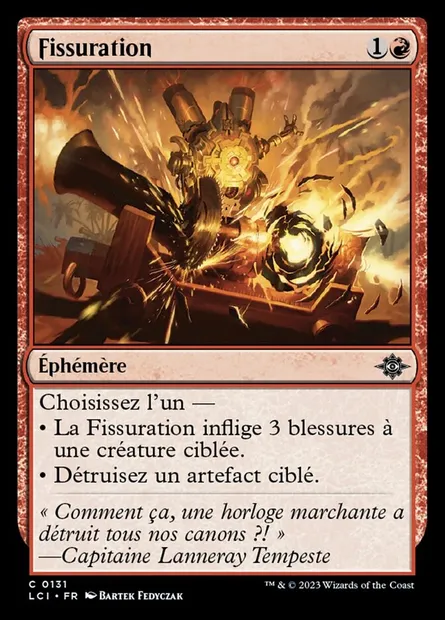 Fissuration, carte Magic LCI 131 — extension The Lost Caverns of Ixalan