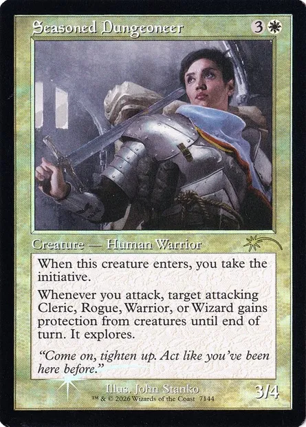 Seasoned Dungeoneer, Magic card SLD 7144 — Secret Lair Drop set