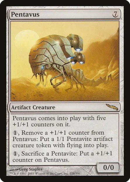 Pentavus, Magic card MRD 226 — Mirrodin set