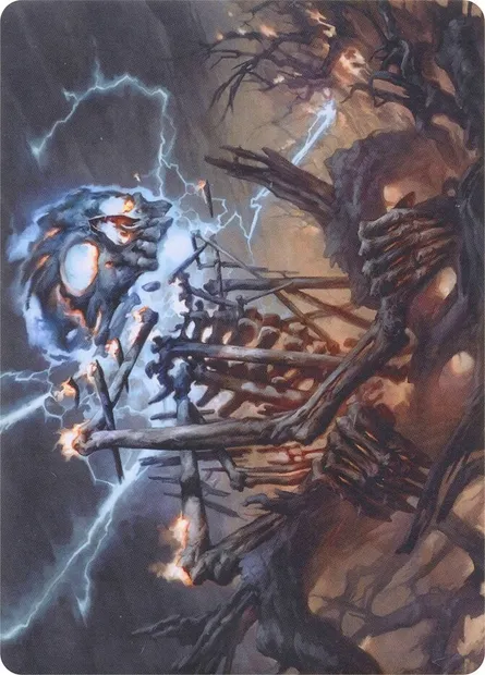 Lightning Skelemental // Lightning Skelemental, carte Magic AMH1 41 — extension Modern Horizons Art Series
