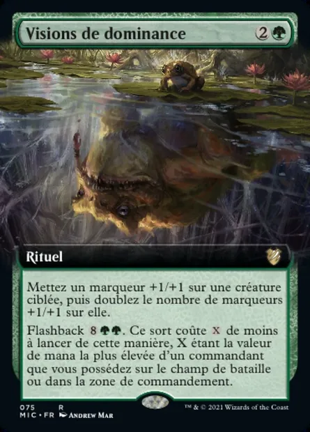 Visions de dominance, carte Magic MIC 75 — extension Midnight Hunt Commander
