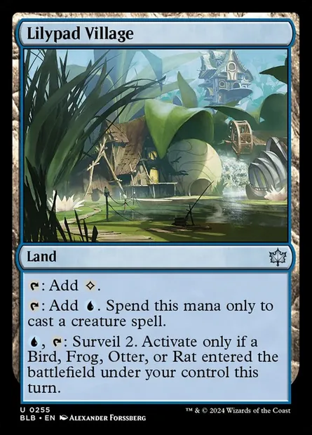 Lilypad Village, Magic card BLB 255 — Bloomburrow set