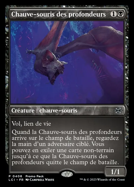 Chauve-souris des profondeurs, carte Magic LCI 406 — extension The Lost Caverns of Ixalan