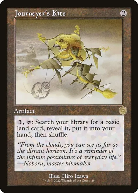 Journeyer's Kite, Magic card BRR 25 — The Brothers' War Retro Artifacts set